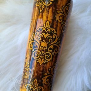 Tooled Leather Look 22 oz Stainless Steel Tumbler